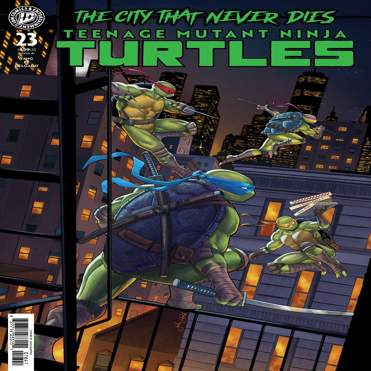 Teenage Mutant Ninja Turtles #23 Cover RI 25 Copy Bartok