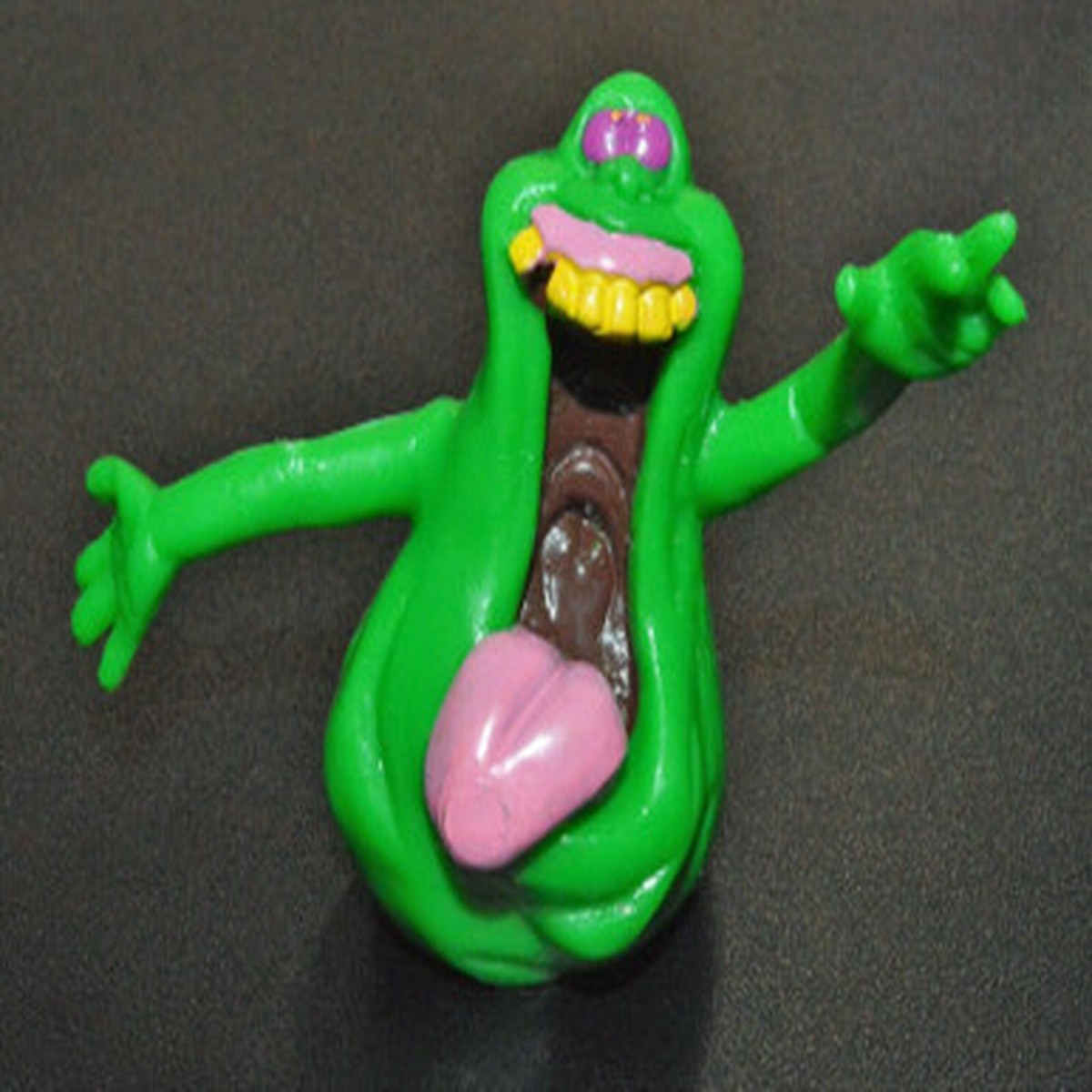 Yolanda Toys (1988) Ghostbusters Slimer PVC Figure (Open Mouth)