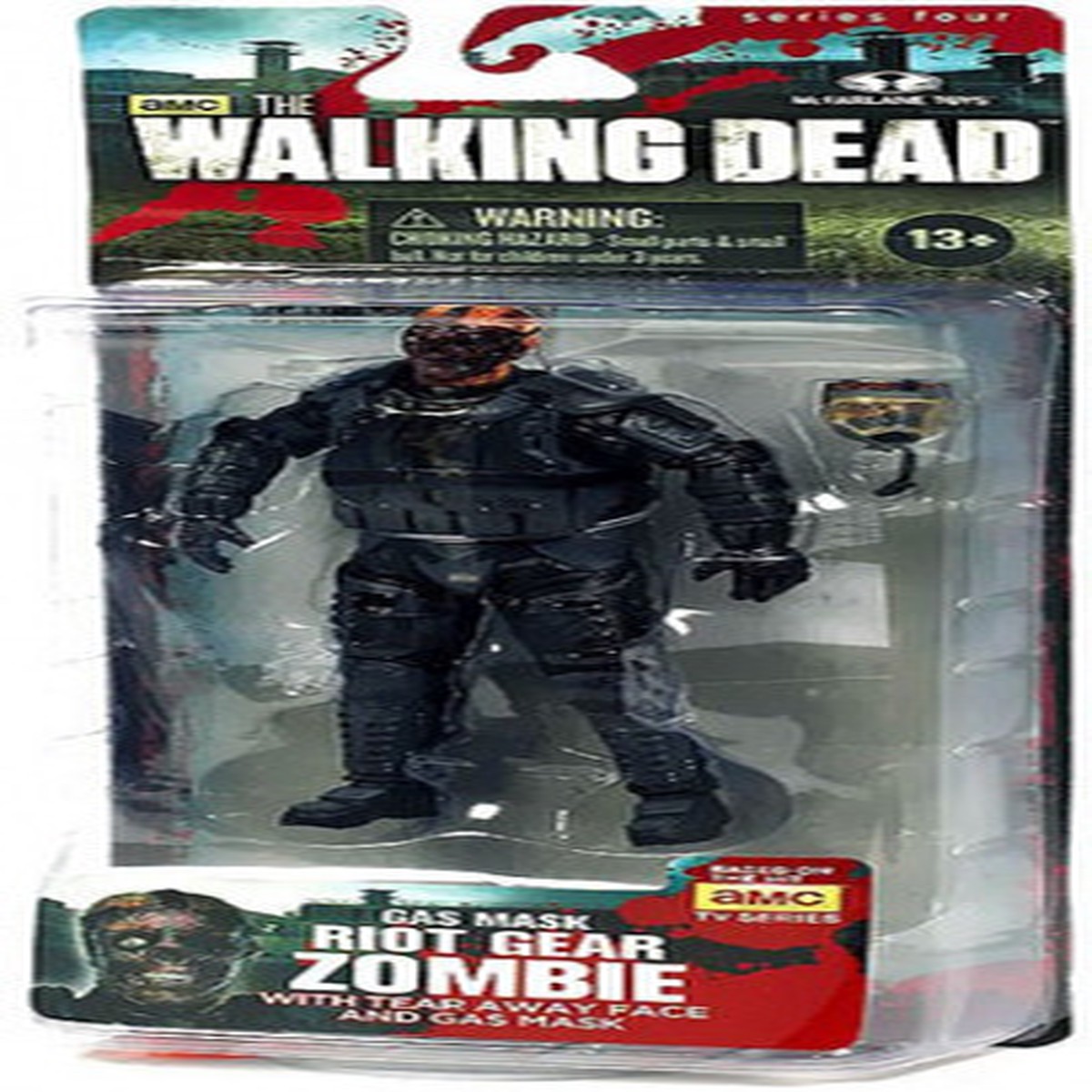 McFarlane The Walking Dead Riot Gear Gas Mask Zombie action figure